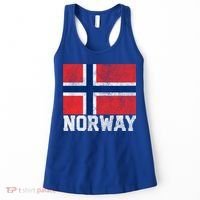 Norway Norwegian Flag National Pride Roots Country Nation Gift Women's Tank Top thumb 0