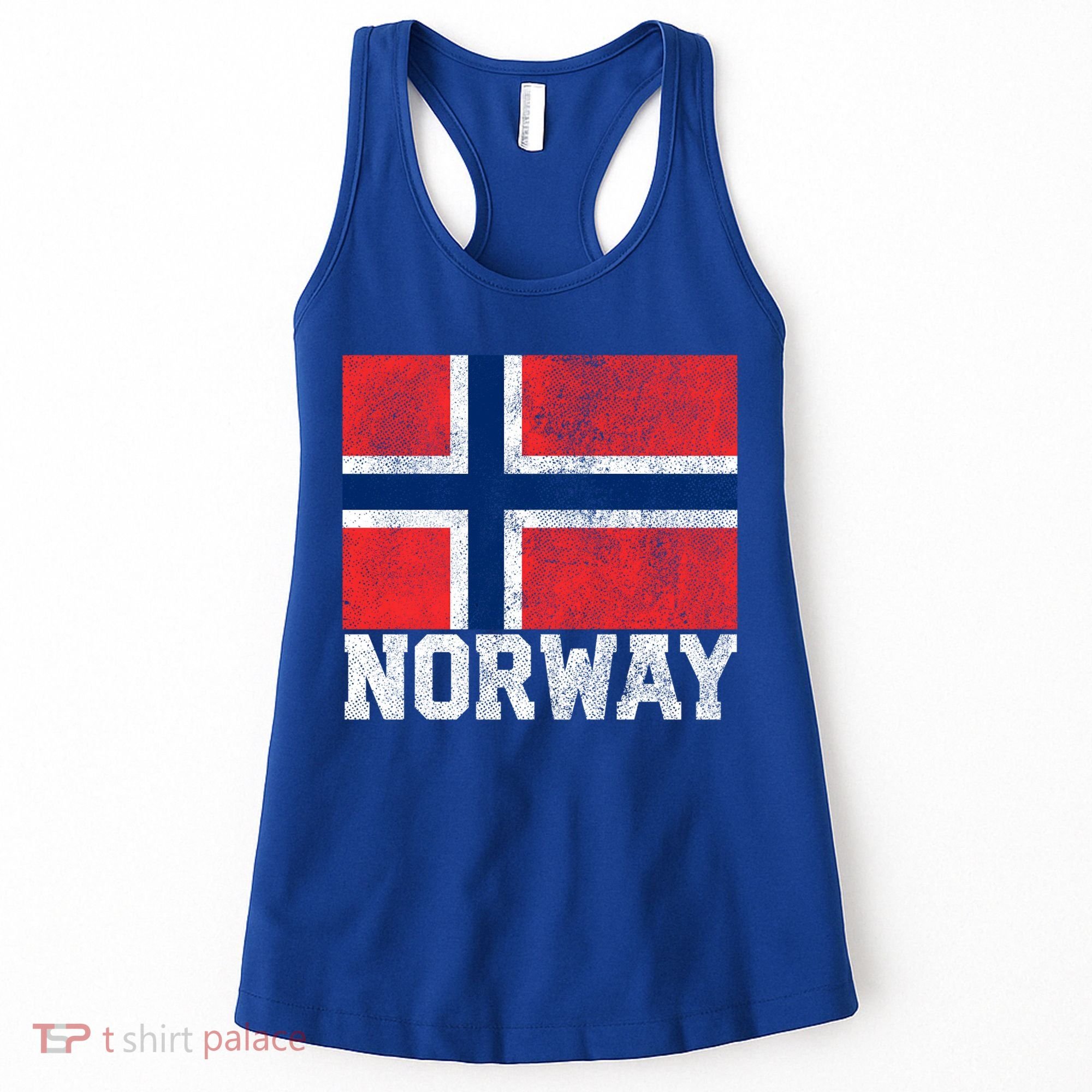 Norway Norwegian Flag National Pride Roots Country Nation Gift Women's Tank Top