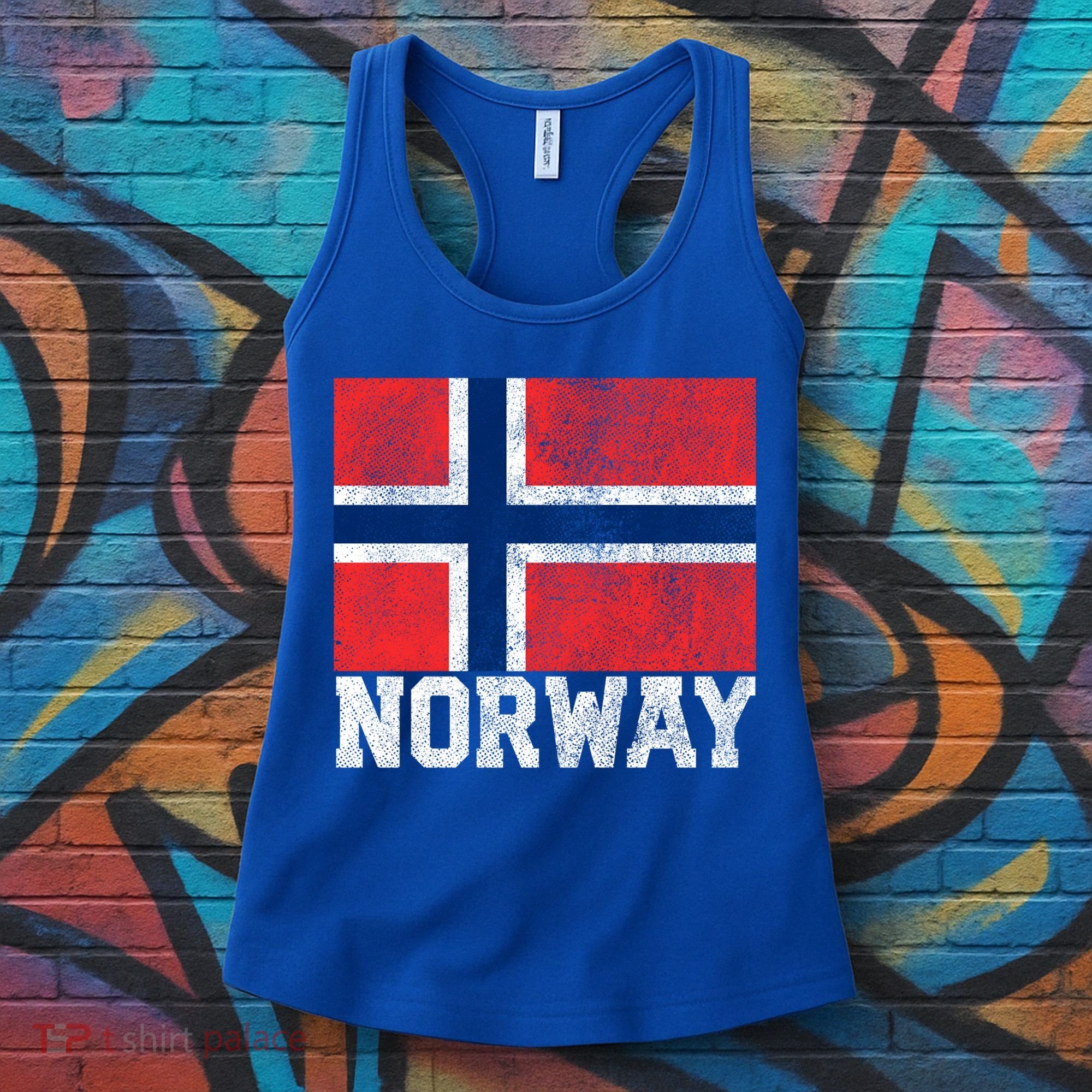 Norway Norwegian Flag National Pride Roots Country Nation Gift Women's Tank Top