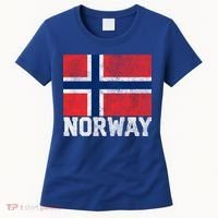 Norway Norwegian Flag National Pride Roots Country Nation Gift Women's T-Shirt thumb 0