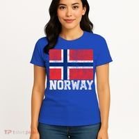 Norway Norwegian Flag National Pride Roots Country Nation Gift Women's T-Shirt thumb 4