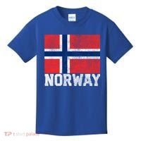 Norway Norwegian Flag National Pride Roots Country Nation Gift Kids T-Shirt thumb 0