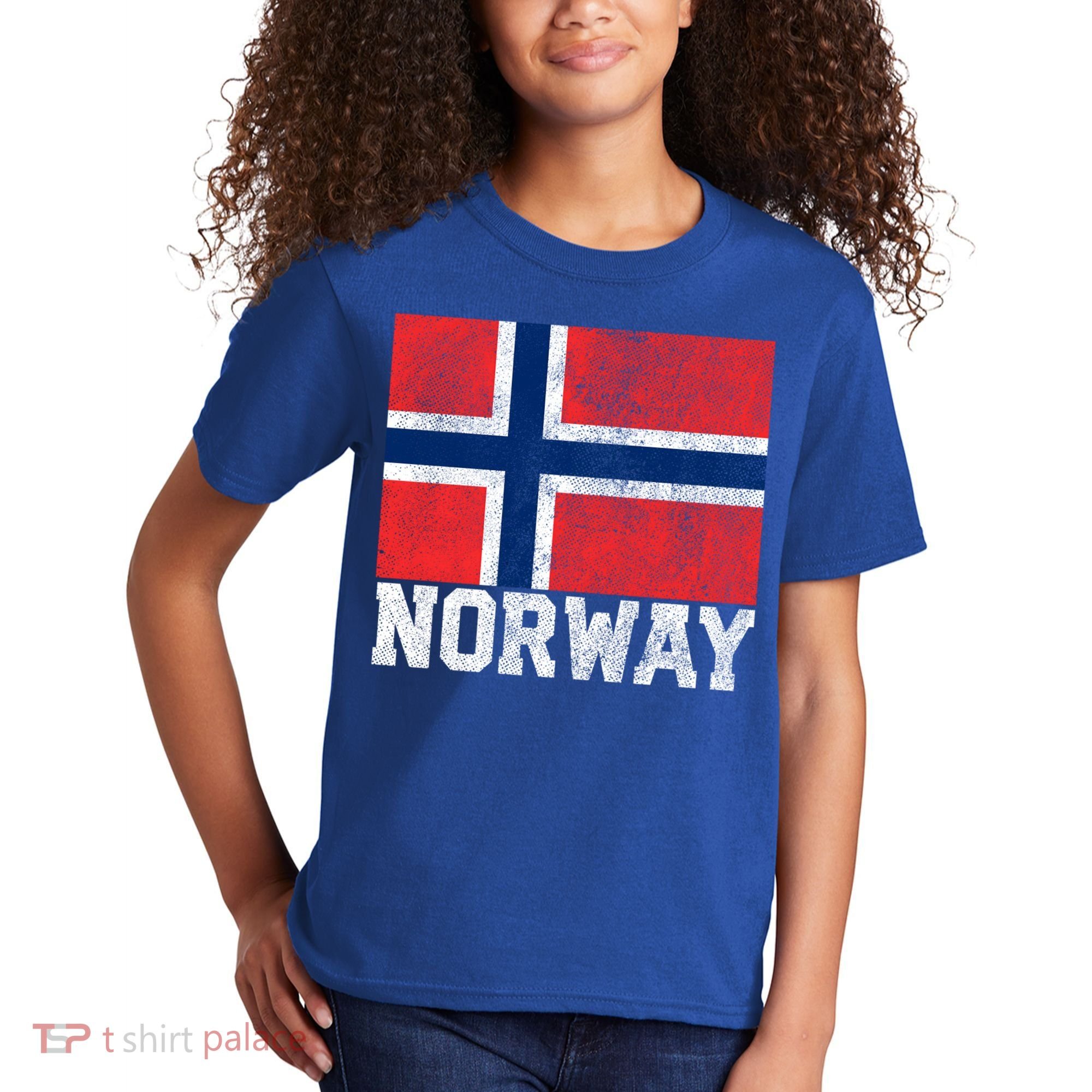 Norway Norwegian Flag National Pride Roots Country Nation Gift Kids T-Shirt