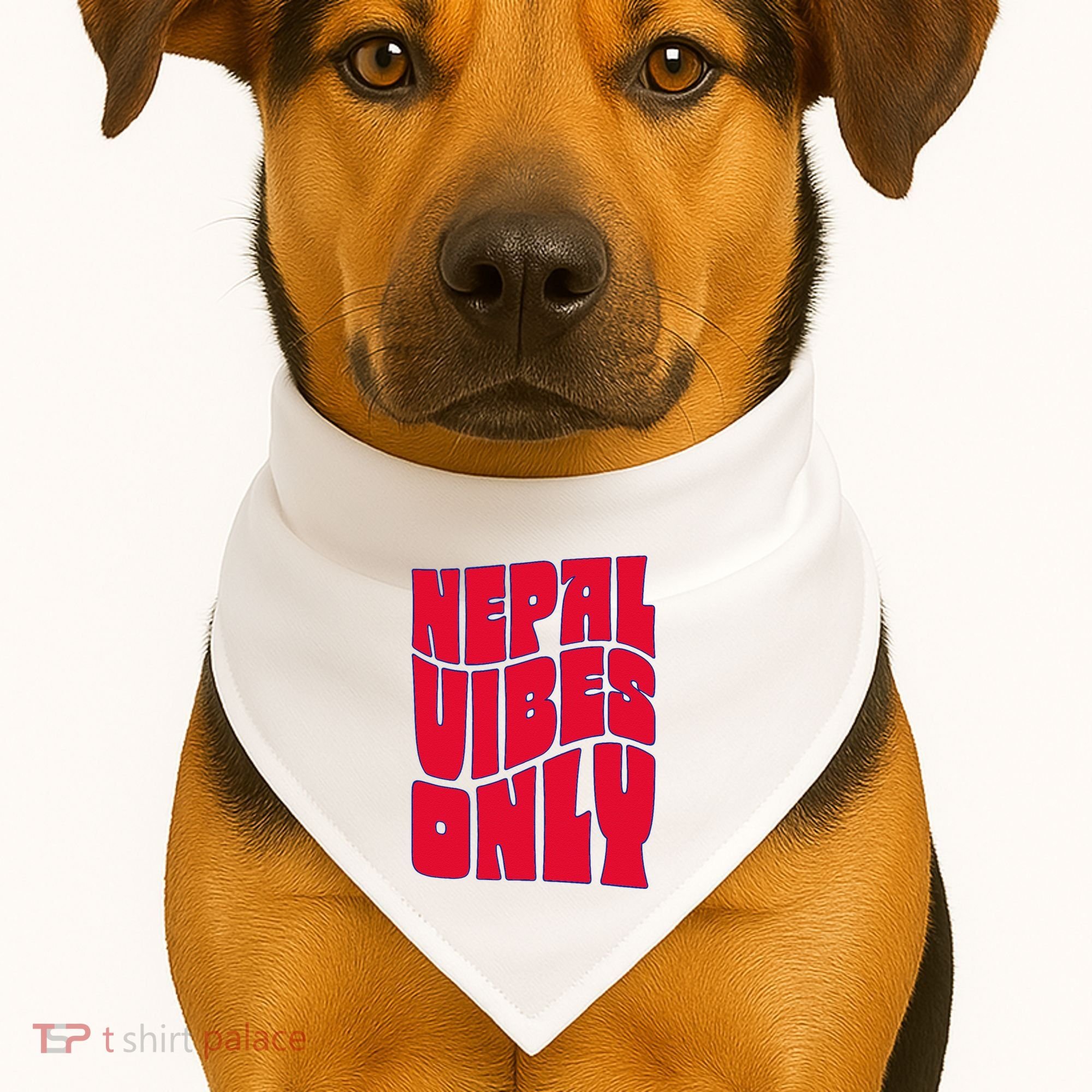 Nepal Nepali Flag USA-Made Doggie Bandana