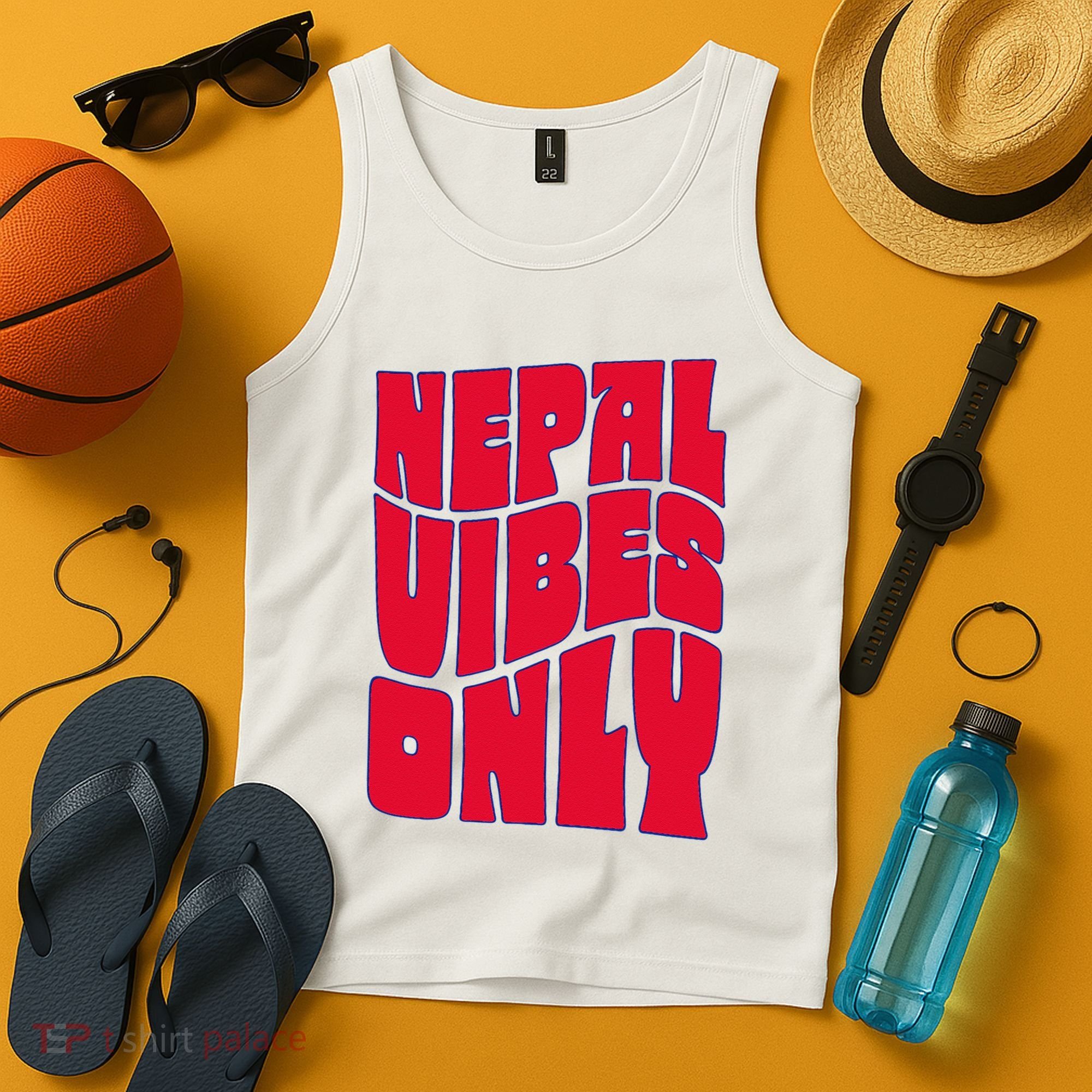 Nepal Nepali Flag Tank Top