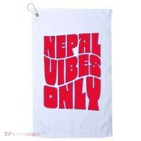 Nepal Nepali Flag Golf Towel thumb 0