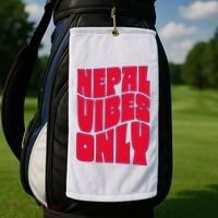 Nepal Nepali Flag Golf Towel thumb 2