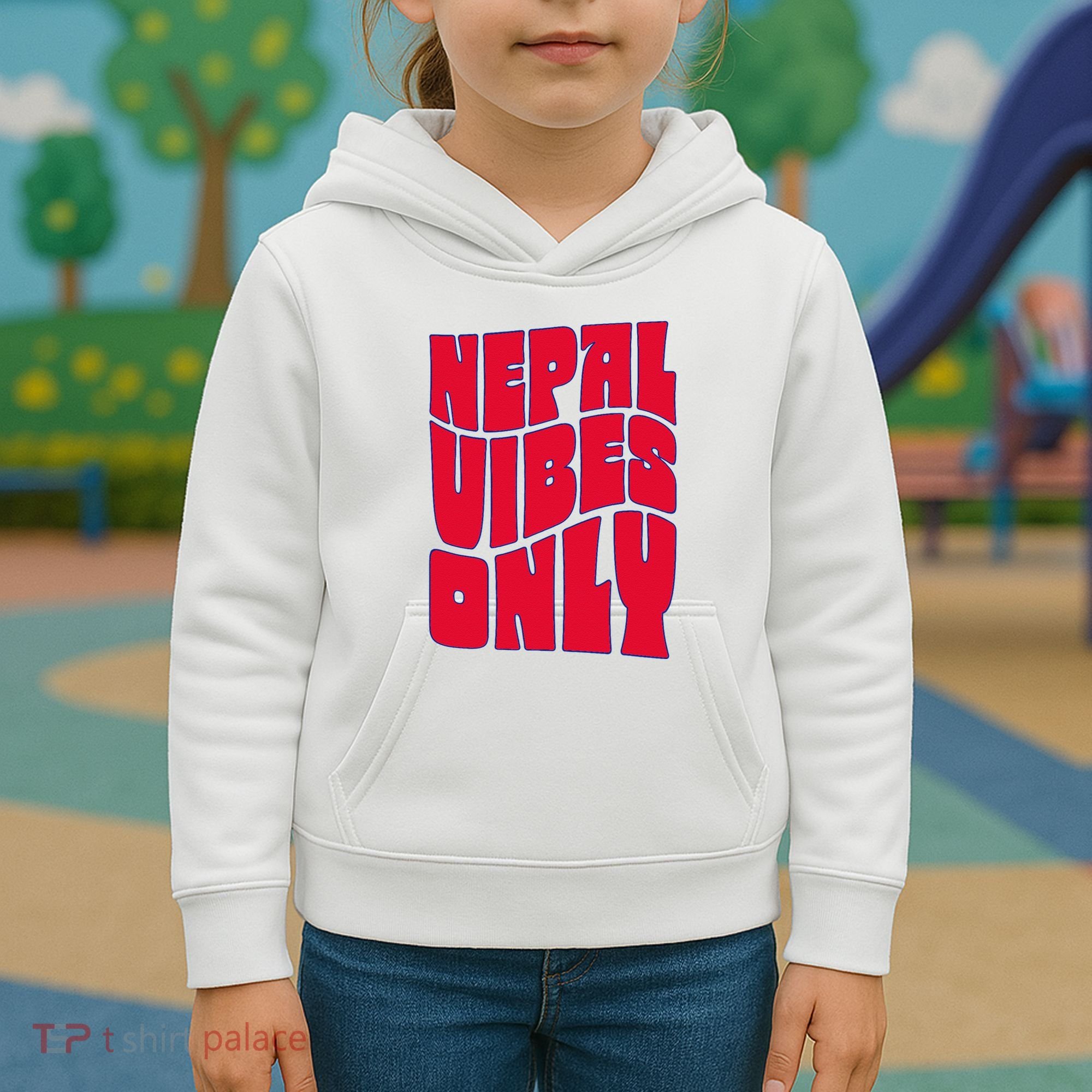 Nepal Nepali Flag Kids Hoodie
