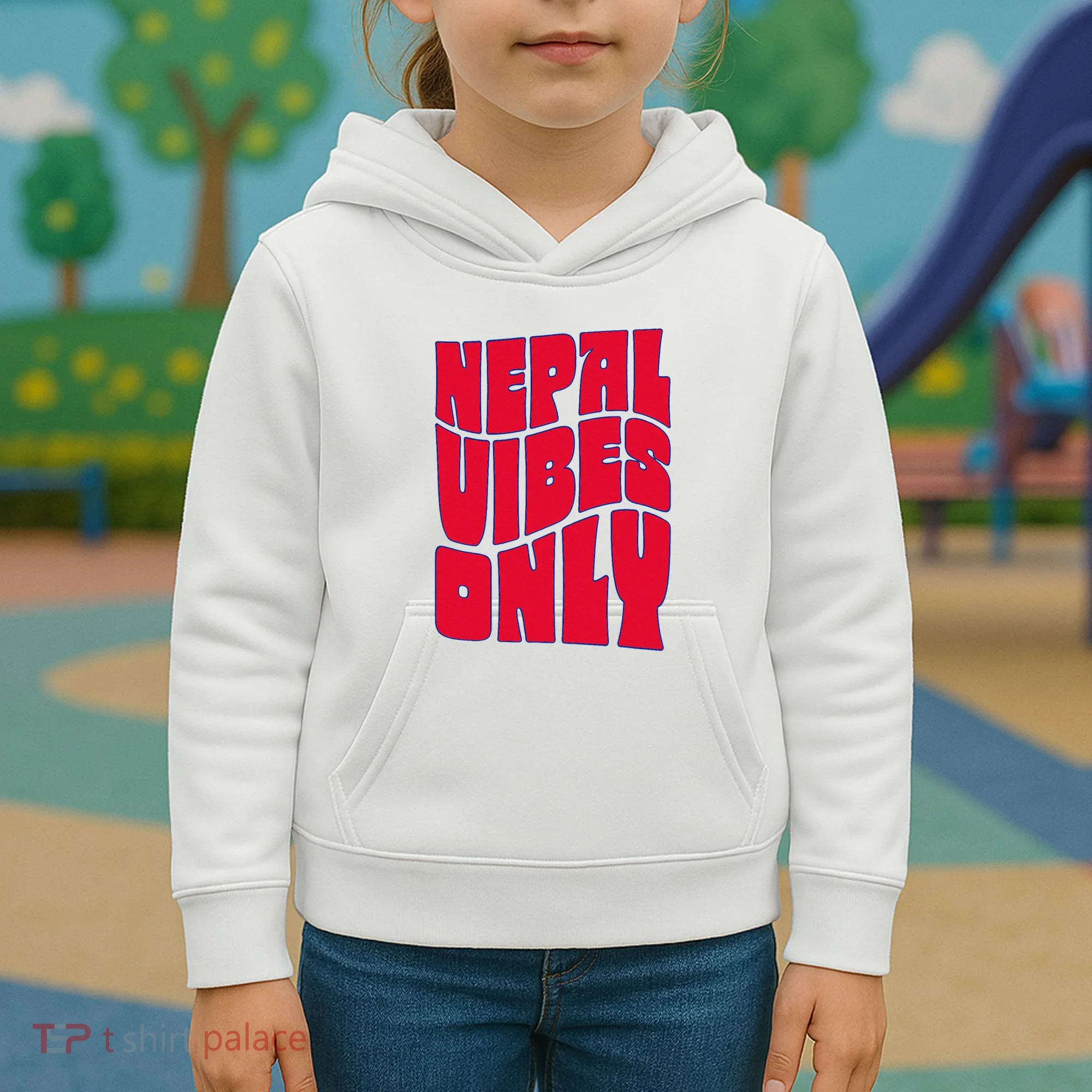 Nepal Nepali Flag Kids Hoodie