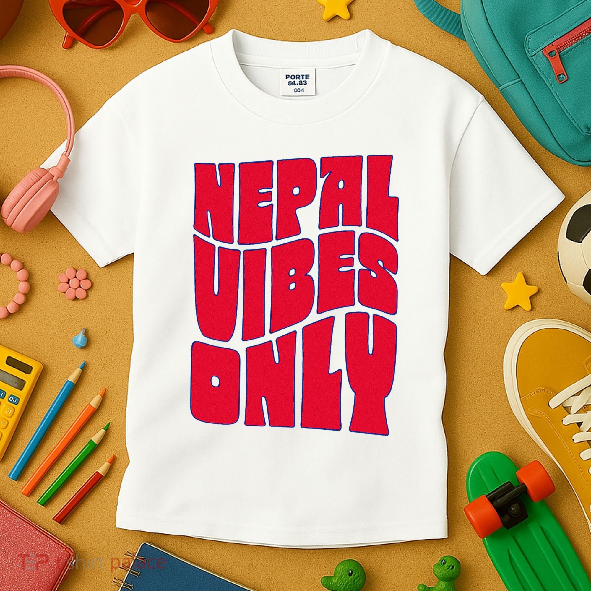 Nepal Nepali Flag Kids T-Shirt