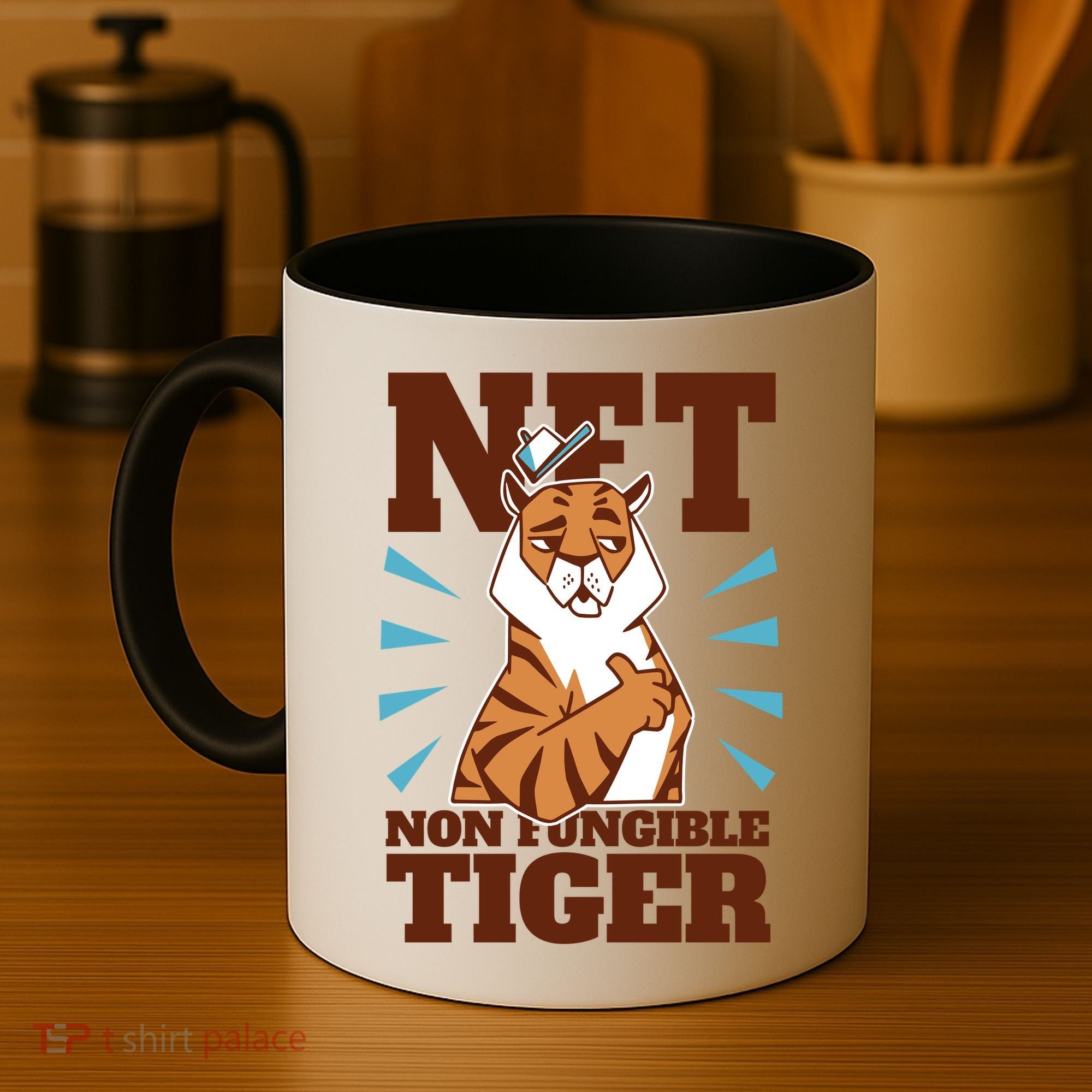 NFT Non Fungible Tiger Funny Crypto Coffee Mug