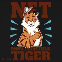 NFT Non Fungible Tiger Funny Crypto Coaster thumb 2