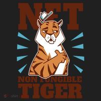 NFT Non Fungible Tiger Funny Crypto Hat thumb 2