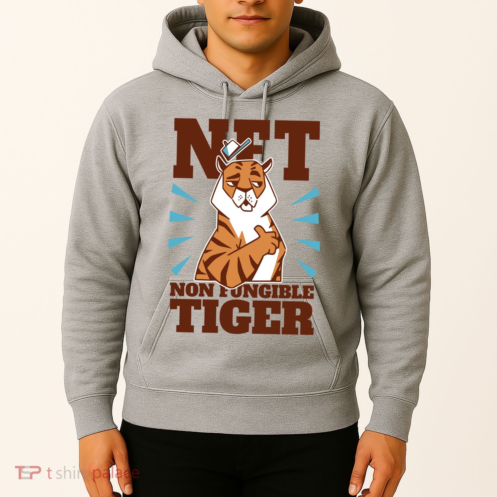 NFT Non Fungible Tiger Funny Crypto Hoodie