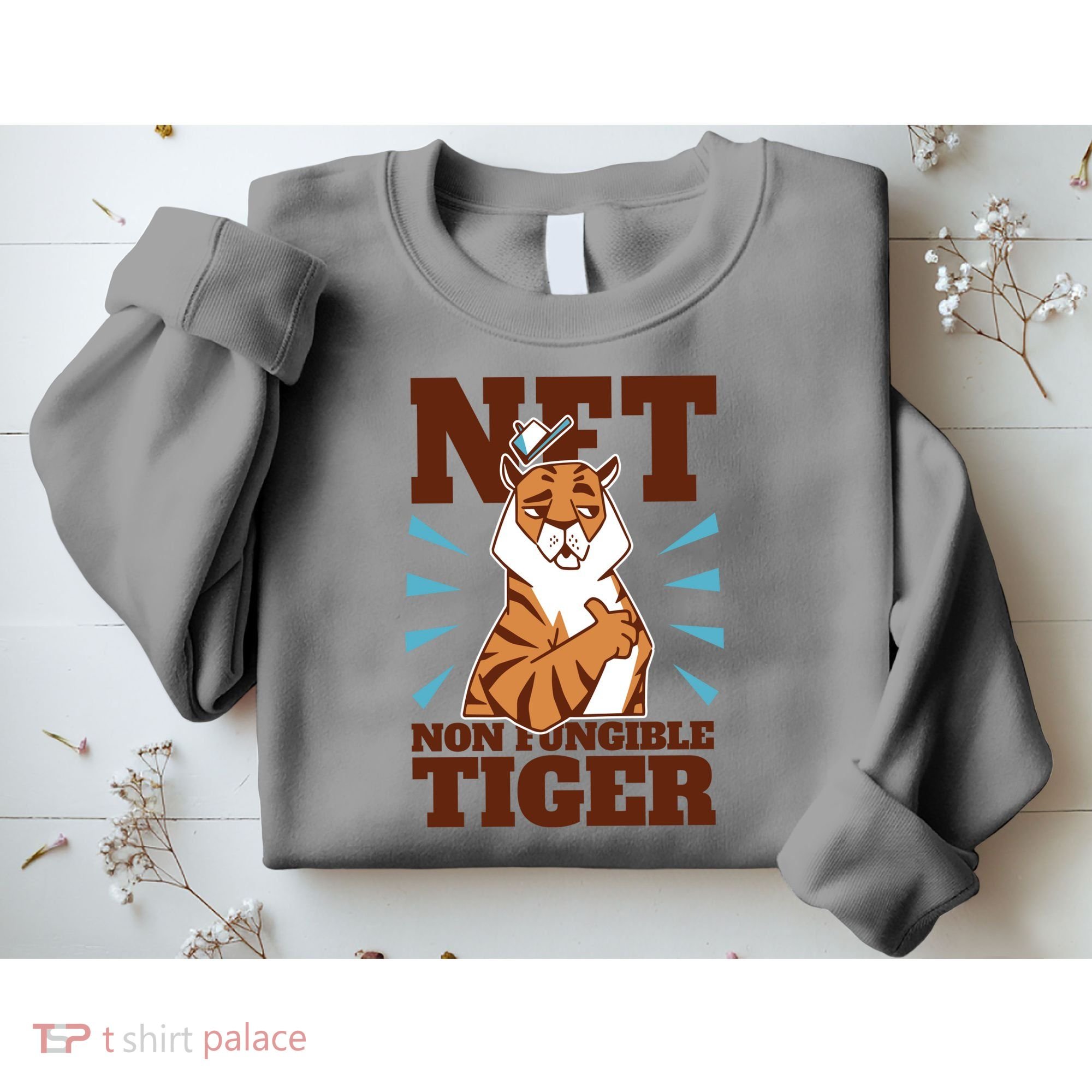 NFT Non Fungible Tiger Funny Crypto Sweatshirt