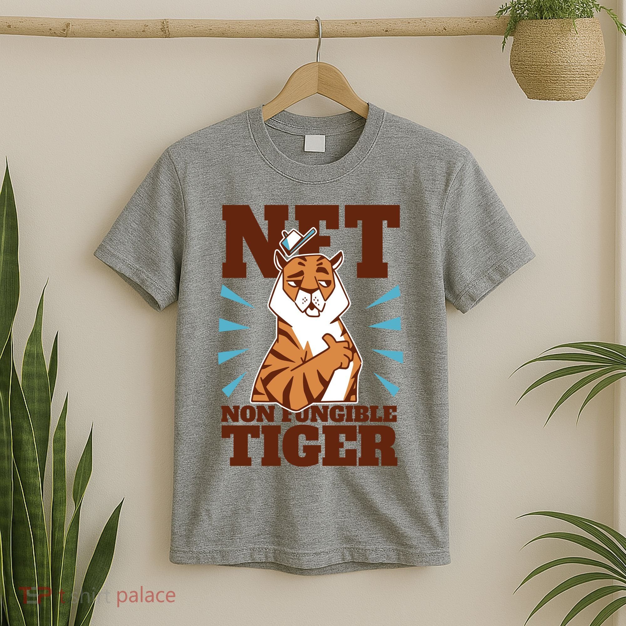 NFT Non Fungible Tiger Funny Crypto T-Shirt