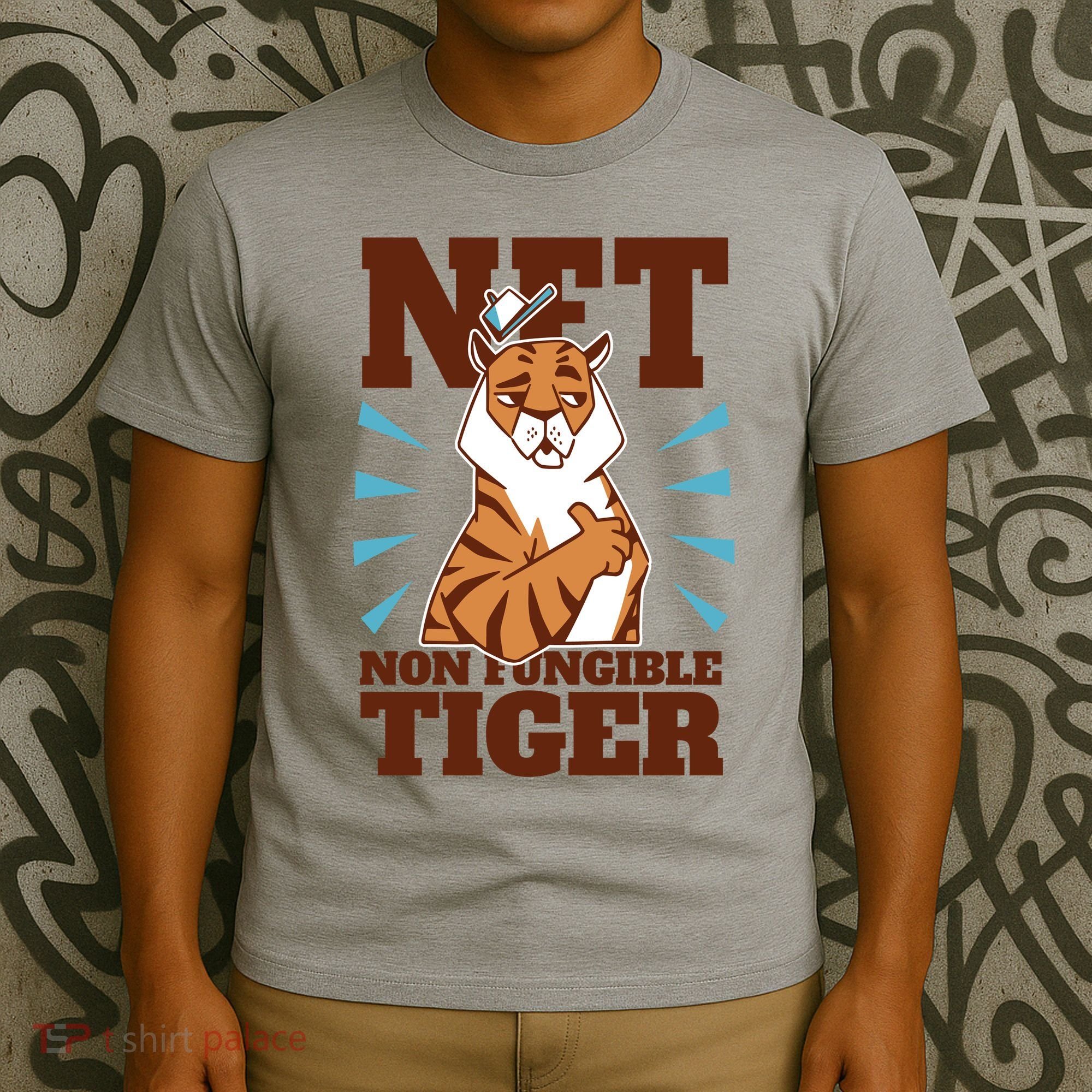 NFT Non Fungible Tiger Funny Crypto T-Shirt
