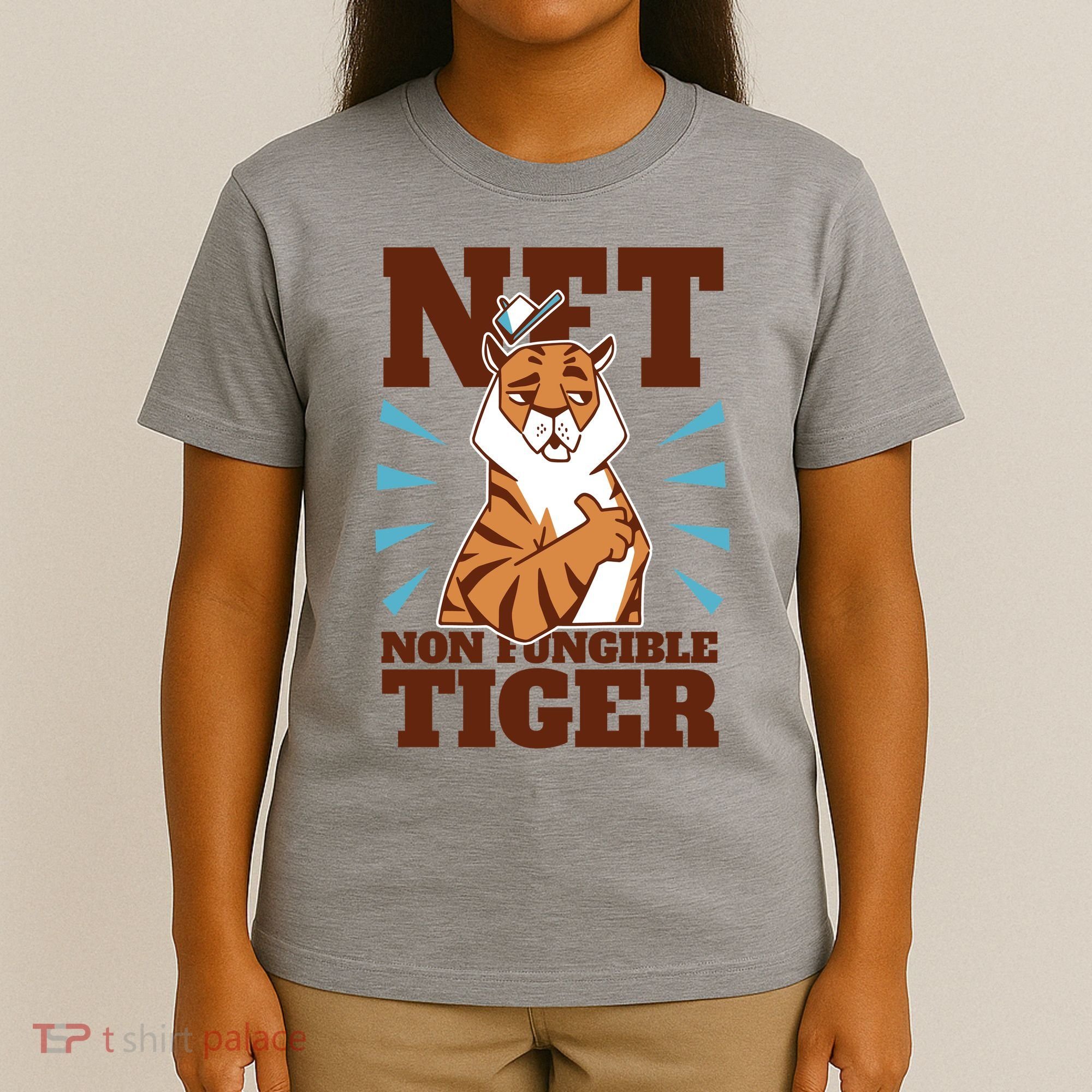 NFT Non Fungible Tiger Funny Crypto T-Shirt