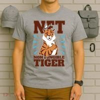 NFT Non Fungible Tiger Funny Crypto T-Shirt thumb 6