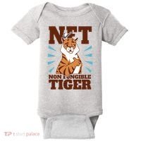 NFT Non Fungible Tiger Funny Crypto Baby Bodysuit thumb 0