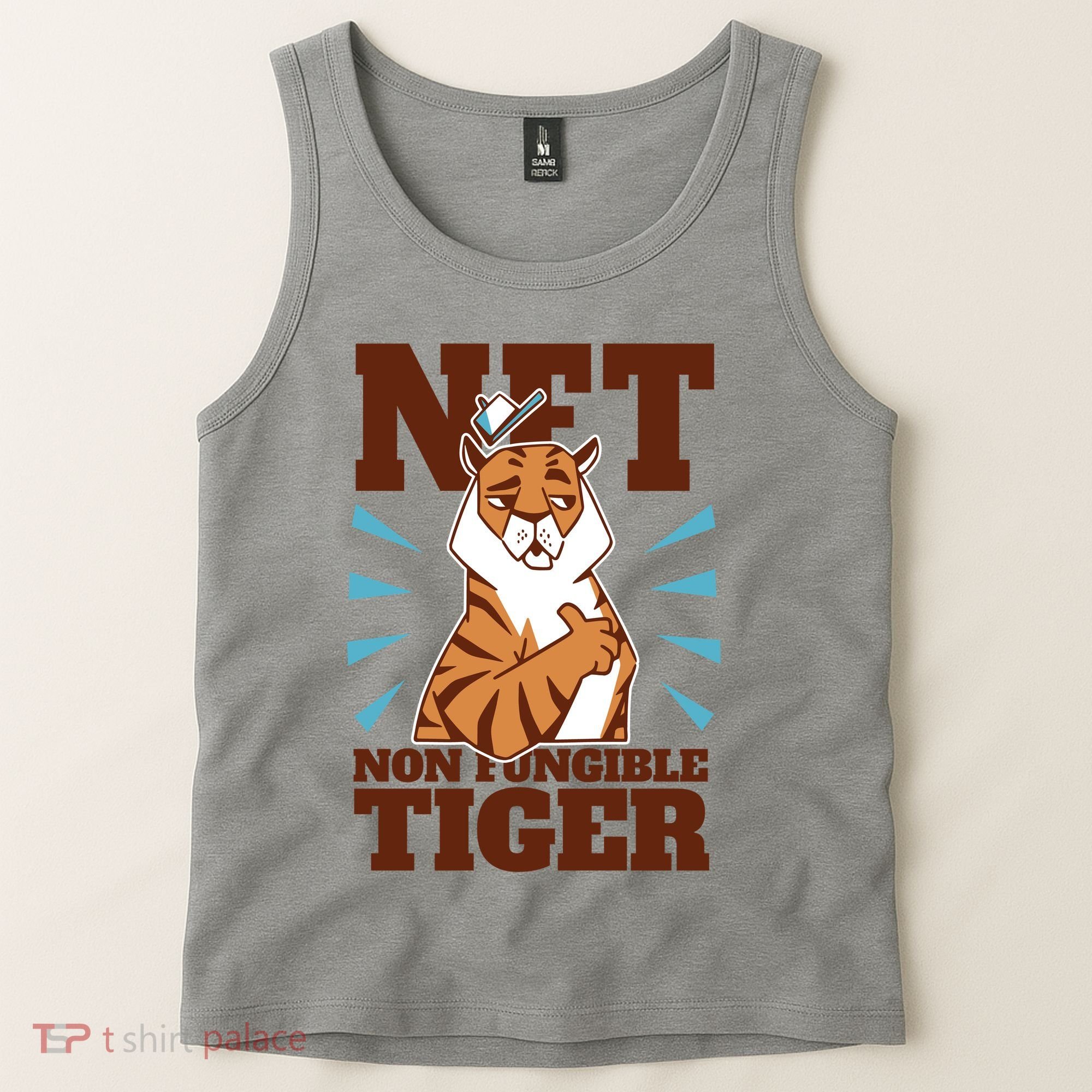 NFT Non Fungible Tiger Funny Crypto Tank Top