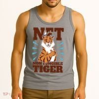 NFT Non Fungible Tiger Funny Crypto Tank Top thumb 3