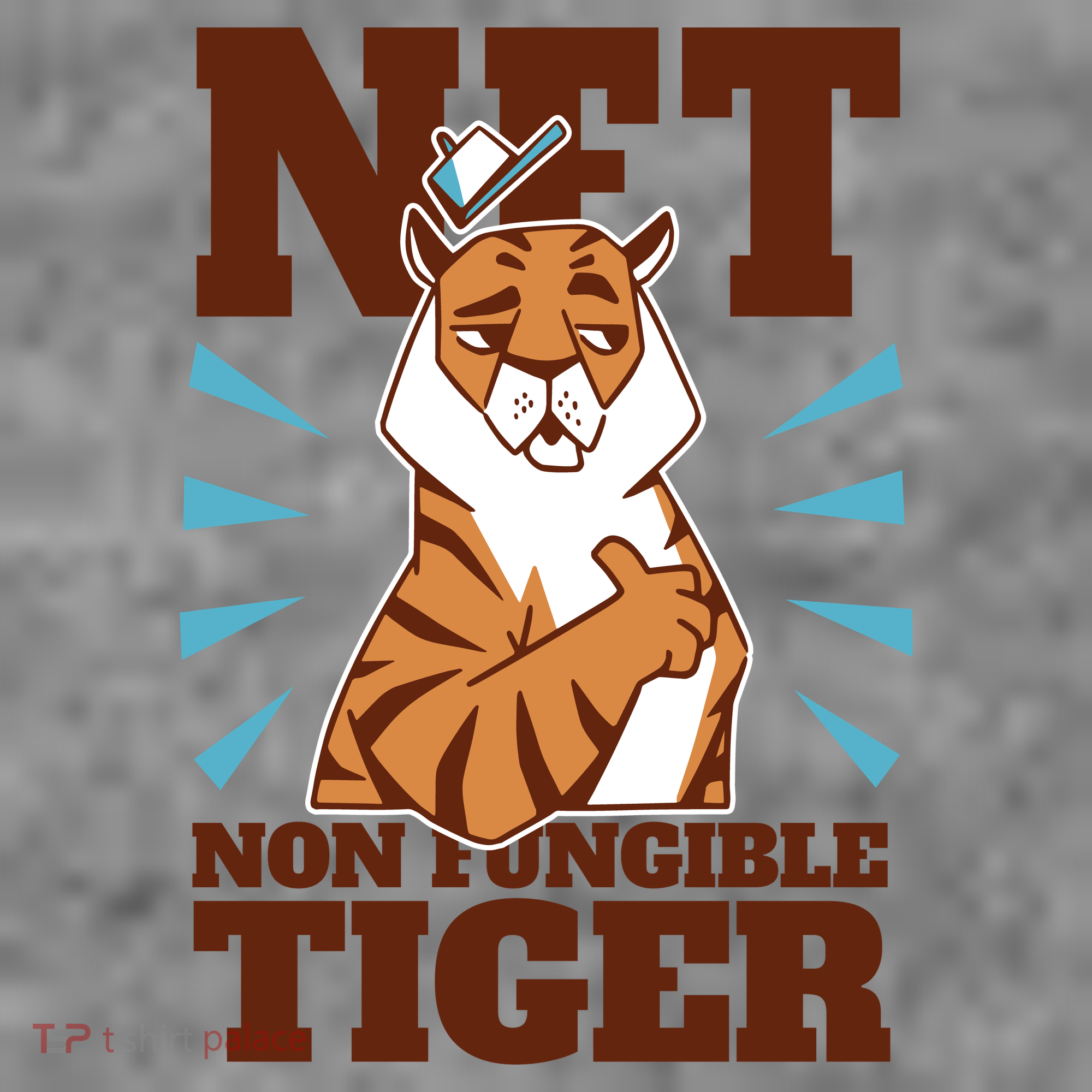 NFT Non Fungible Tiger Funny Crypto Women's T-Shirt