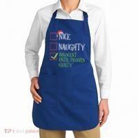 Nice Naughty Innocent Until Proven Guilty Christmas List Great Gift Apron thumb 2