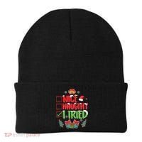 Nice Naughty I Tried SantaS Naughty List Funny Christmas Beanie thumb 0