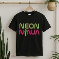 Neon Ninja I Electronic Raver Music Dj Festival Rave T-Shirt thumb 2