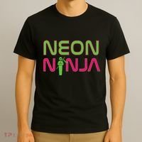 Neon Ninja I Electronic Raver Music Dj Festival Rave T-Shirt thumb 3