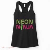 Neon Ninja I Electronic Raver Music Dj Festival Rave Women's Tank Top thumb 0