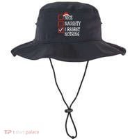 Nice Naughty I Regret Nothing Christmas List Santa Claus Bucket Hat thumb 0