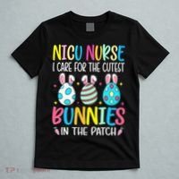 NICU Nurse I Care For The Cutest Bunnies In The Patch Easter T-Shirt thumb 5