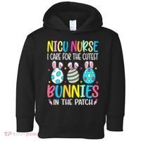 NICU Nurse I Care For The Cutest Bunnies In The Patch Easter Toddler Hoodie thumb 0