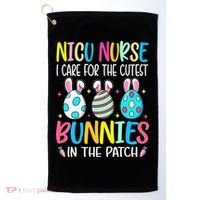 NICU Nurse I Care For The Cutest Bunnies In The Patch Easter Golf Towel thumb 0