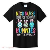 NICU Nurse I Care For The Cutest Bunnies In The Patch Easter Kids T-Shirt thumb 0