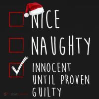 Nice Naughty Innocent Until Proven Guilty Christmas Checklist Backpack thumb 2