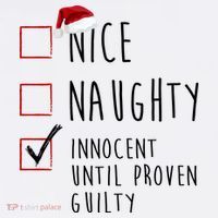 Nice Naughty Innocent Until Proven Guilty Christmas Checklist Women's Tank Top thumb 5