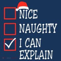 Nice Naughty I Can Explain Christmas List Xmas Santa Claus Women's Hoodie thumb 2