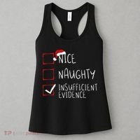 Nice Naughty Insufficient Evidence Christmas Santa Claus Women's Tank Top thumb 3
