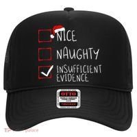 Nice Naughty Insufficient Evidence Christmas Santa Claus Hat thumb 0