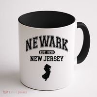 Newark New Jersey Est 1836 Varsity Coffee Mug thumb 1