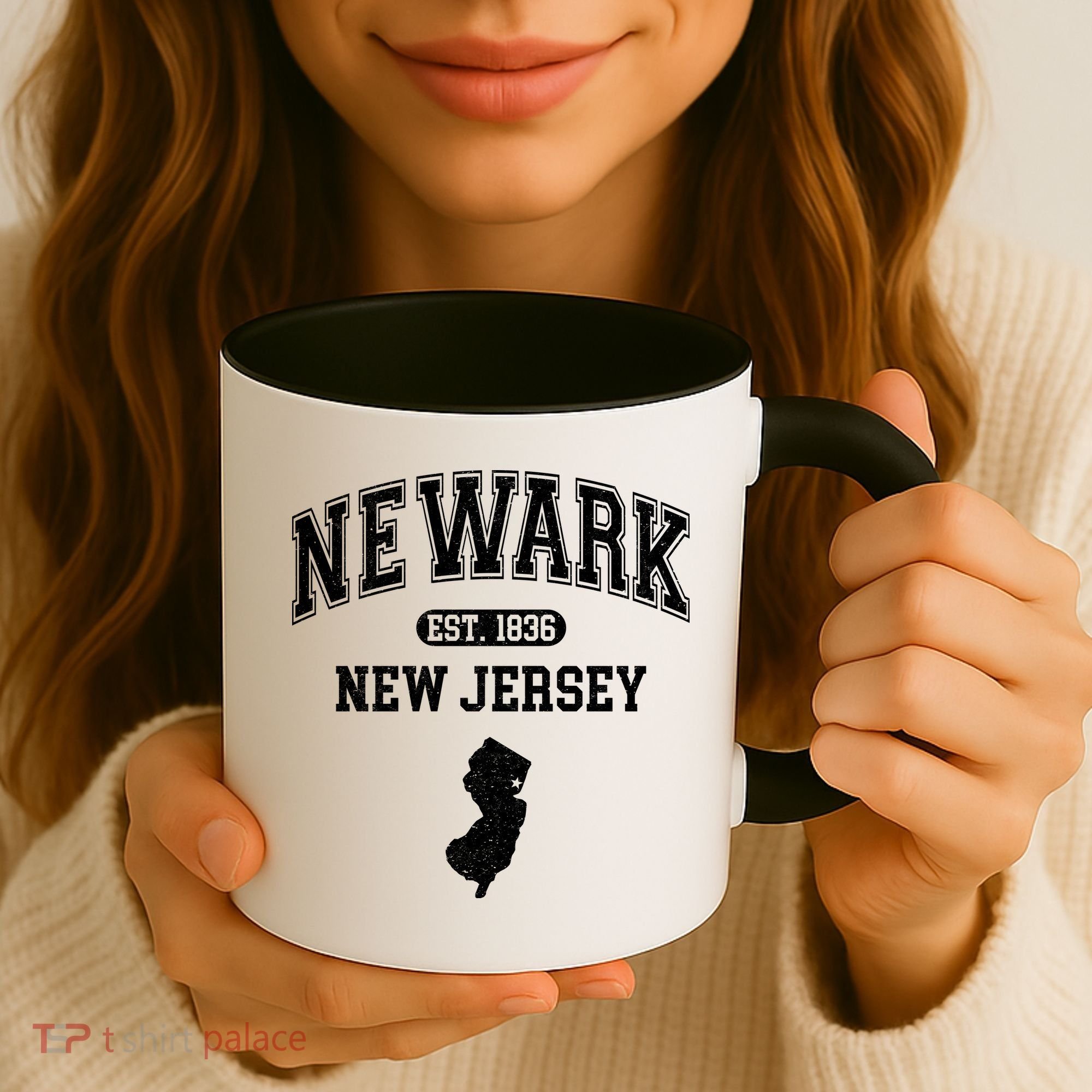 Newark New Jersey Est 1836 Varsity Coffee Mug