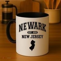 Newark New Jersey Est 1836 Varsity Coffee Mug thumb 4