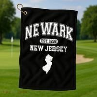 Newark New Jersey Est 1836 Varsity Golf Towel thumb 1