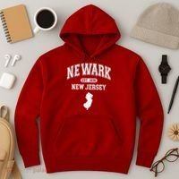 Newark New Jersey Est 1836 Varsity Hoodie thumb 3