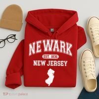Newark New Jersey Est 1836 Varsity Hoodie thumb 4