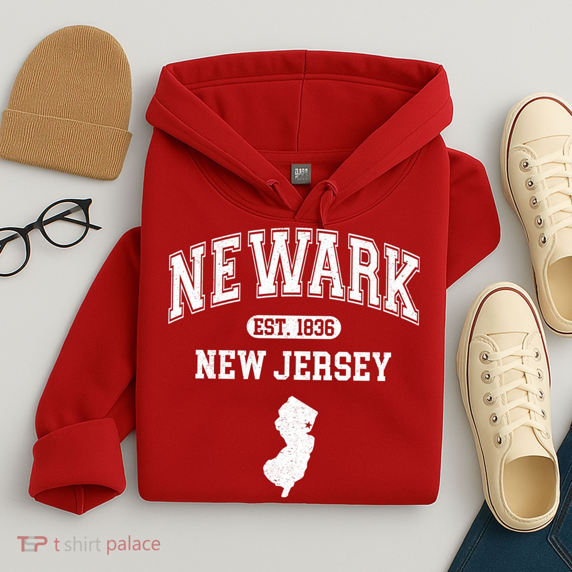 Newark New Jersey Est 1836 Varsity Hoodie