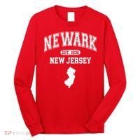 Newark New Jersey Est 1836 Varsity Long Sleeve Shirt thumb 0